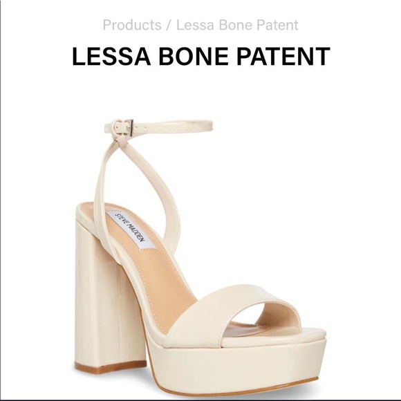 Steve Madden Lessa Bone Patent | Poshmark